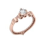 FEATHERWEIGHT SOLITAIRE RING